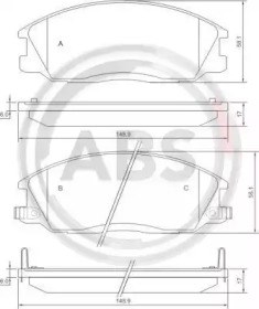 Тормозные колодки 37242 ABS