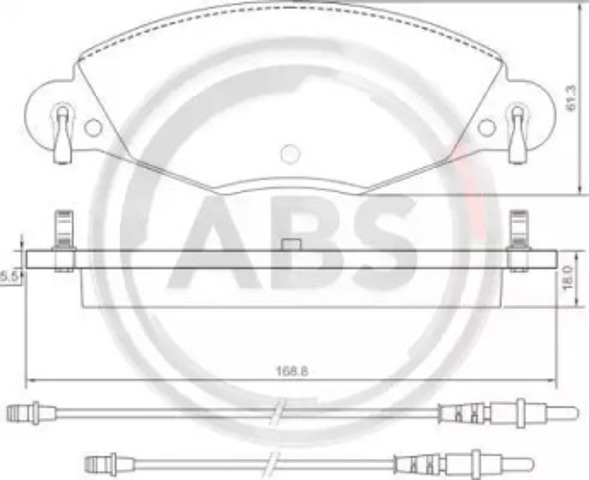 Колодки передние 37285 ABS