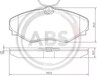 Колодки 37342 ABS