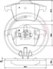 Комплект задних колодок 37343 ABS