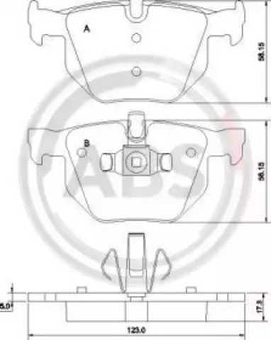 Колодки дисковые  37410 ABS
