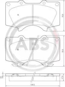 ABS 37420 Передние тормозные колодки в наличии Житомир