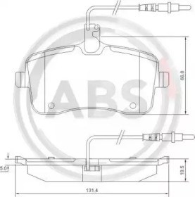 37430 ABS Колодки тормозные передние дисковые купить в Запорожье