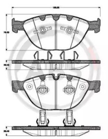 ABS 37463 Колодки тормозные передние дисковые в наличии Каменское