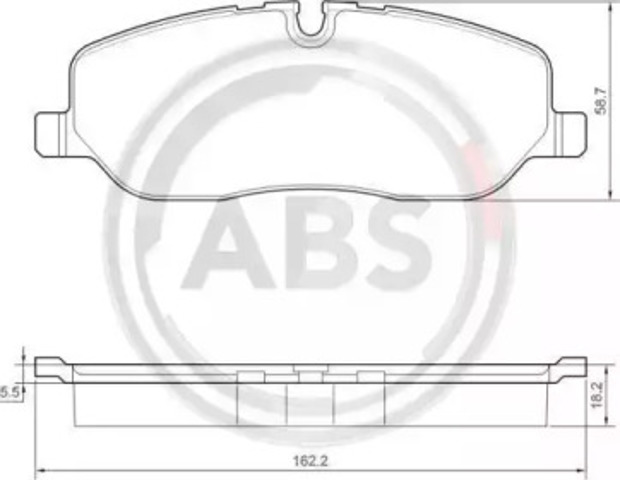 Колодки передние 37501 ABS