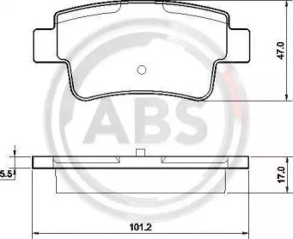 Колодки дисковые  37513 ABS