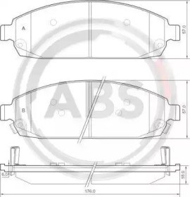 Колодки тормозные 37517 ABS