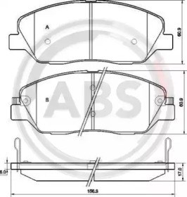 Колодки тормозные 37522 ABS