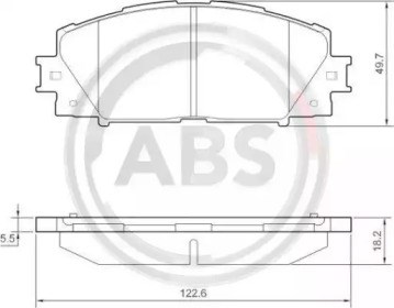 Колодки 37542 ABS