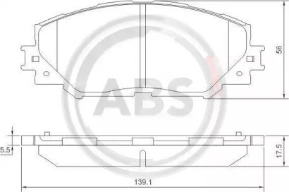 37544 ABS Колодки тормозные передние дисковые купить в Запорожье