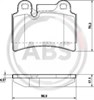 Колодки тормозные задние, дисковые 37575 ABS