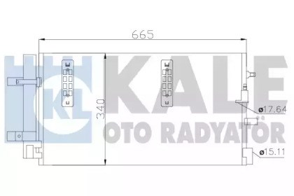 Радиатор системы охлаждения кондиционера 375800 KALE