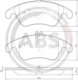 Колодки передние 37586 ABS