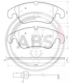 37587 ABS Колодки тормозные передние дисковые купить в Черновцы