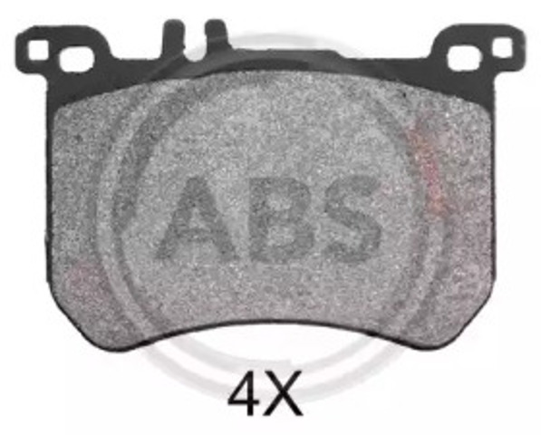 Колодки тормозные передние дисковые 37955 ABS