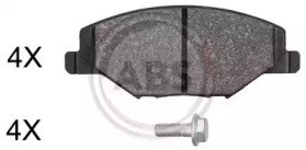 ABS 37957 Передние тормозные колодки в наличии Сумы