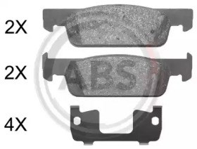 37961 ABS Колодки тормозные передние дисковые купить в Каменское