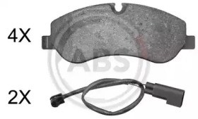 ABS 37980 Колодки тормозные передние дисковые в наличии Павлоград