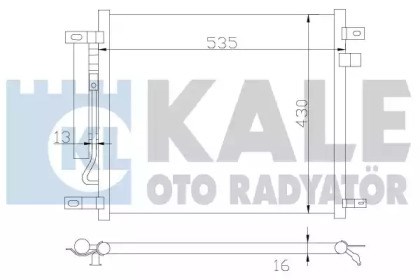 Радіатор кондиціонера 385200 Kale