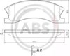 Колодки тормозные 38945 ABS