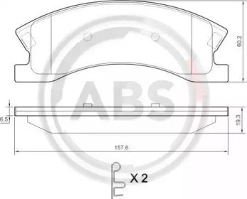 38945 ABS Передние тормозные колодки купить в Сумы