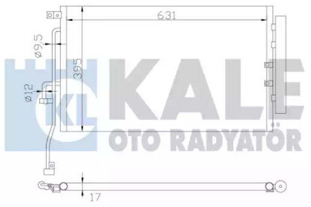 Радиатор системы охлаждения кондиционера 391000 KALE