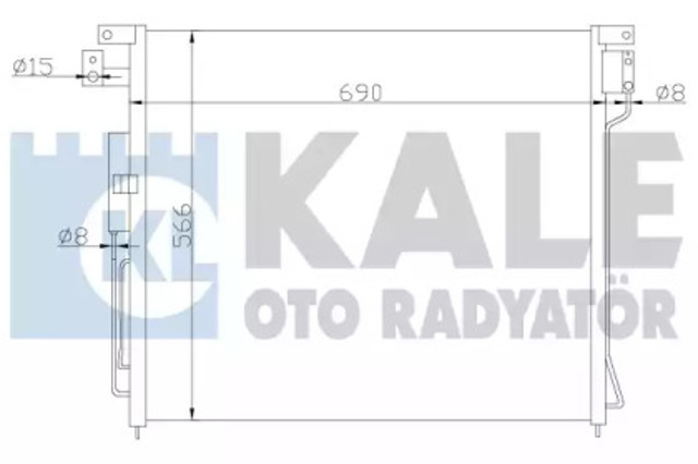 Конденсатор системы охлаждения 393200 KALE