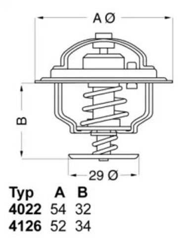 Автомобильный термостат 402288D WAHLER