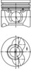 Поршень в комплекте на 1 цилиндр 2-й ремонт 40405610 KOLBENSCHMIDT