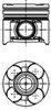 Поршня на 1 цилиндр, STD 40660600 KOLBENSCHMIDT