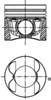 Поршня на 1 цилиндр, STD 40776600 KOLBENSCHMIDT