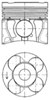 Поршня на 1 цилиндр, STD 41071600 KOLBENSCHMIDT