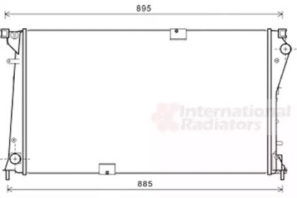 Радиатор основной 43002490 VAN WEZEL
