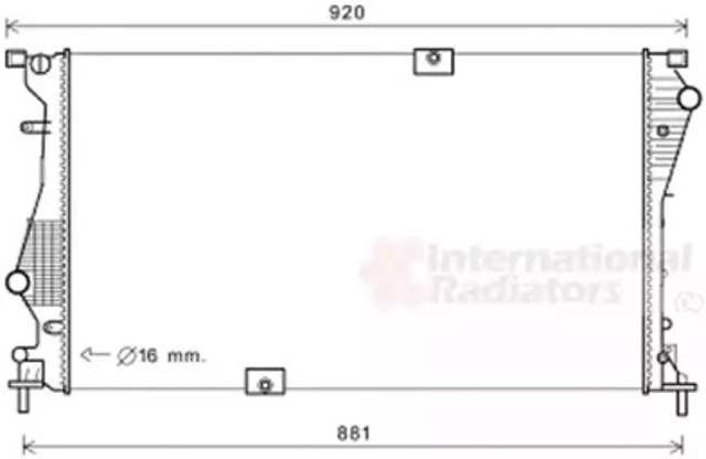 Радиатор 43002601 VAN WEZEL
