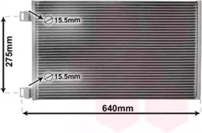 Радіатор кондиціонера 43005444 VAN Wezel