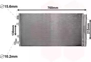 Радиатор кондиционера 43005449 VAN WEZEL