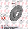 Диск тормозной передний 440312252 ZIMMERMANN