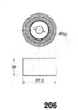 Ролик ремня ГРМ, паразитный 4502206 ASHIKA