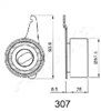 Ролик натяжителя ремня газораспределения 4503307 ASHIKA