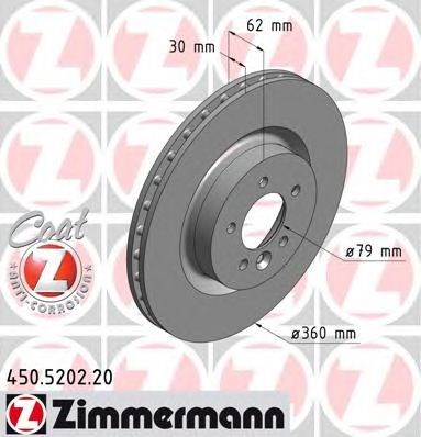 Ротор тормозной 450520220 ZIMMERMANN