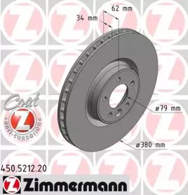 Ротор тормозной 450521220 ZIMMERMANN