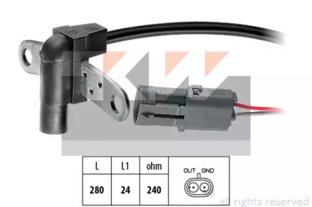 Датчик оборотов коленвала 453023 KW