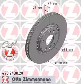 Диск гальмівний передній 470243820 Zimmermann