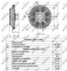 Вязкостная муфта привода вентилятора 49519 NRF