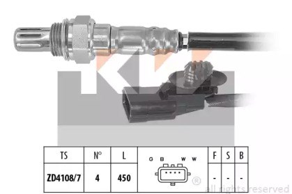 Лямбдазонд, датчик кисню до каталізатора 498169 KW