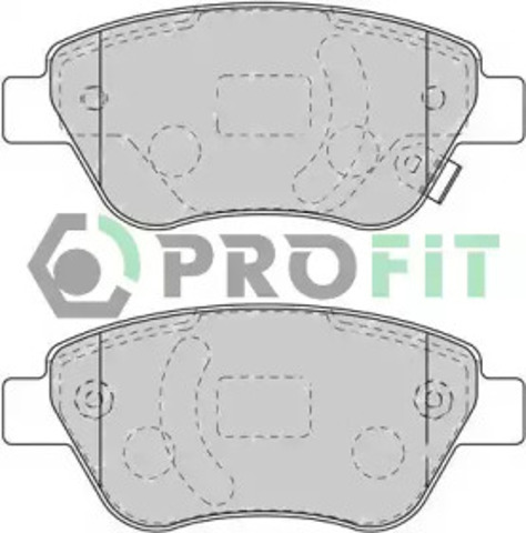 Колодки тормозные дисковые комплект 50001920 PROFIT