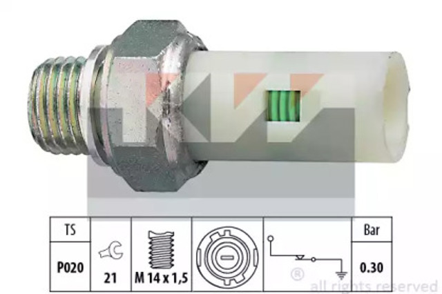 Датчик указателя давления масла Renault 19 2