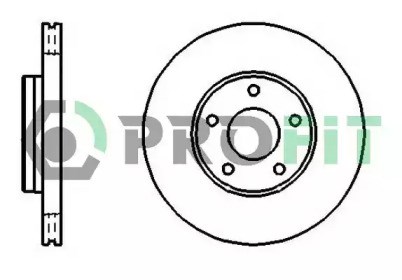 Диск гальмівний передній 50101222 Profit