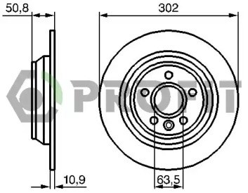 Тормозной диск 5010-1616