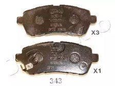 50343 JAPKO Колодки тормозные передние дисковые купить в Полтава